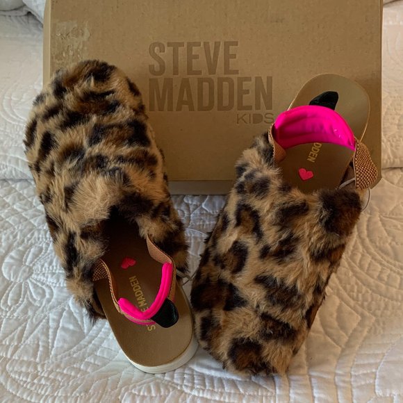 STEVE MADDEN SHOES, Leopard Print,Big Girls, Size 4 - Picture 1 of 5